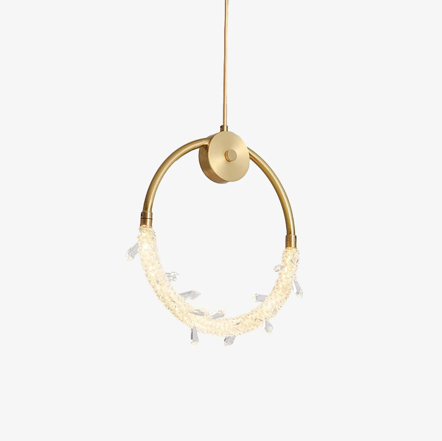 Lustre Lámpara Colgante Elegante de Cristal