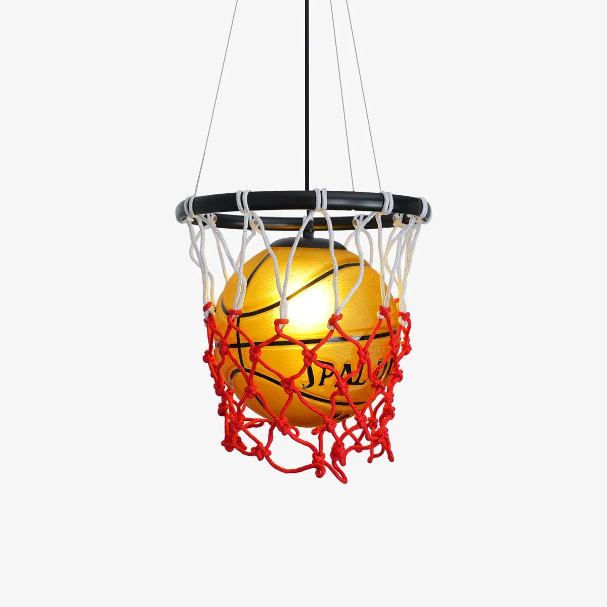 Lustra Lámpara Colgante Vidrio Moderna Forma Balón Baloncesto