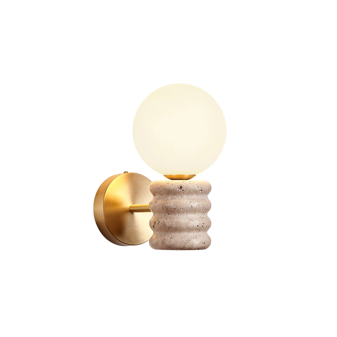 Ljomuvyh Aplique de pared Moderno Minimalista Travertino Vidrio