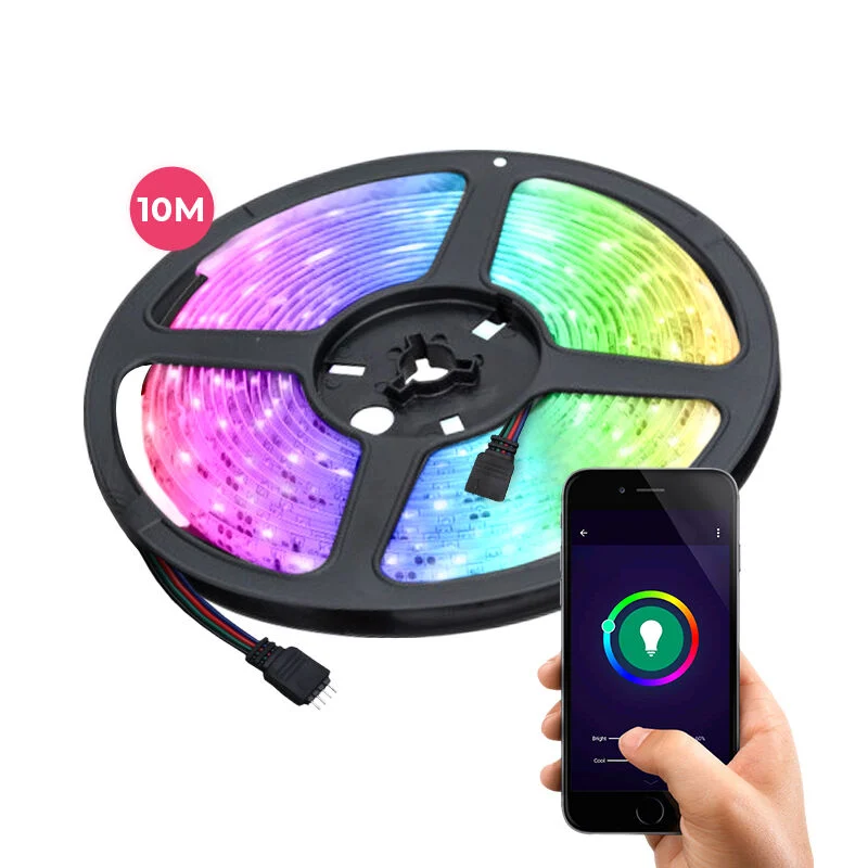 Tira LED WiFi inteligente para TV de 10 metros, 30w, RGB (todos los colores)