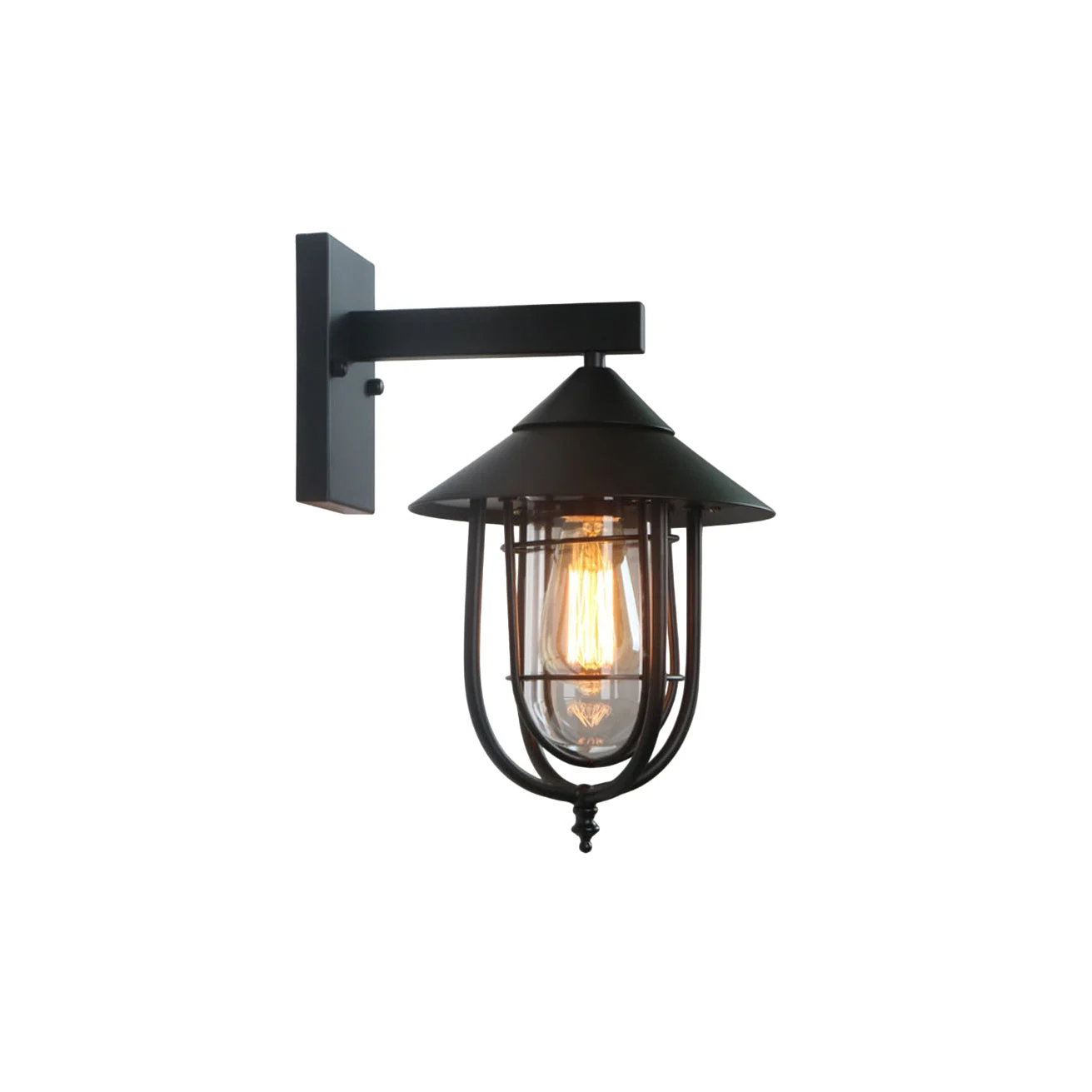 Ionic Aplique de pared Vidrio Vintage Industrial