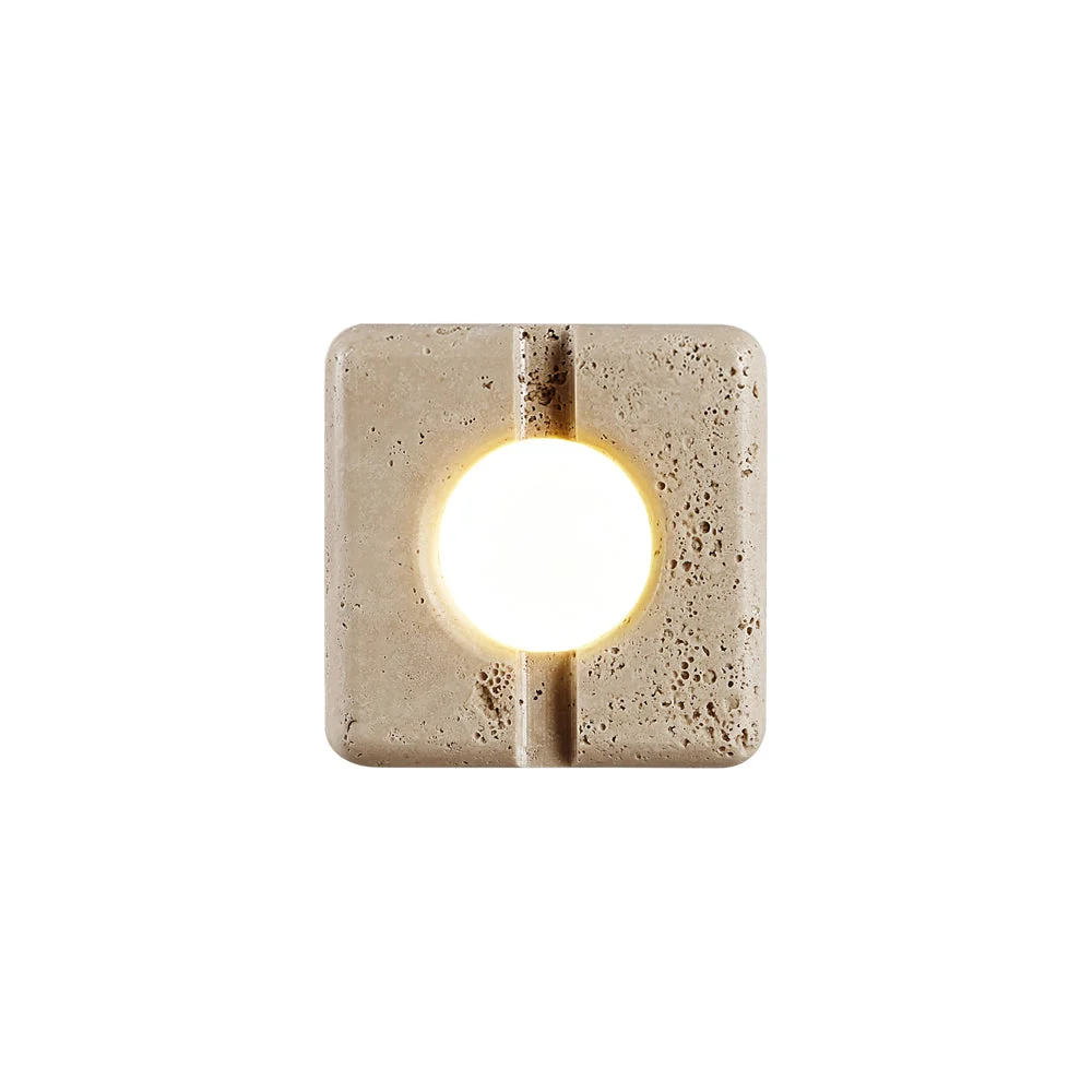 Kosmo Aplique de pared Transparente Travertino Moderno Minimalista