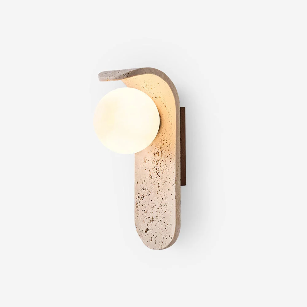 Terra Lámpara Pared Minimalista Travertino
