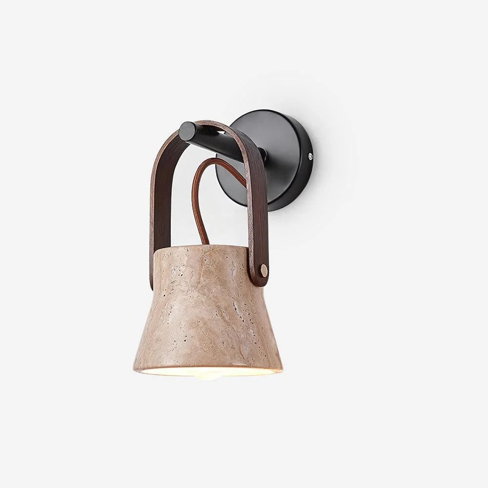 Lámpara de Pared con Cuerpo  Travertino Minimalista