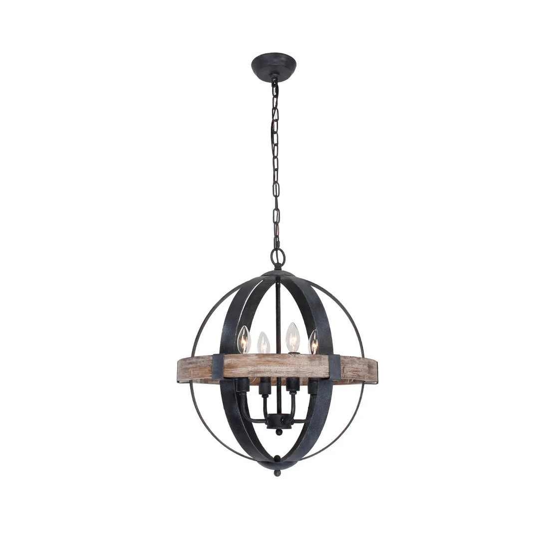 Luxe Lámpara Colgante Madera Vintage Industrial