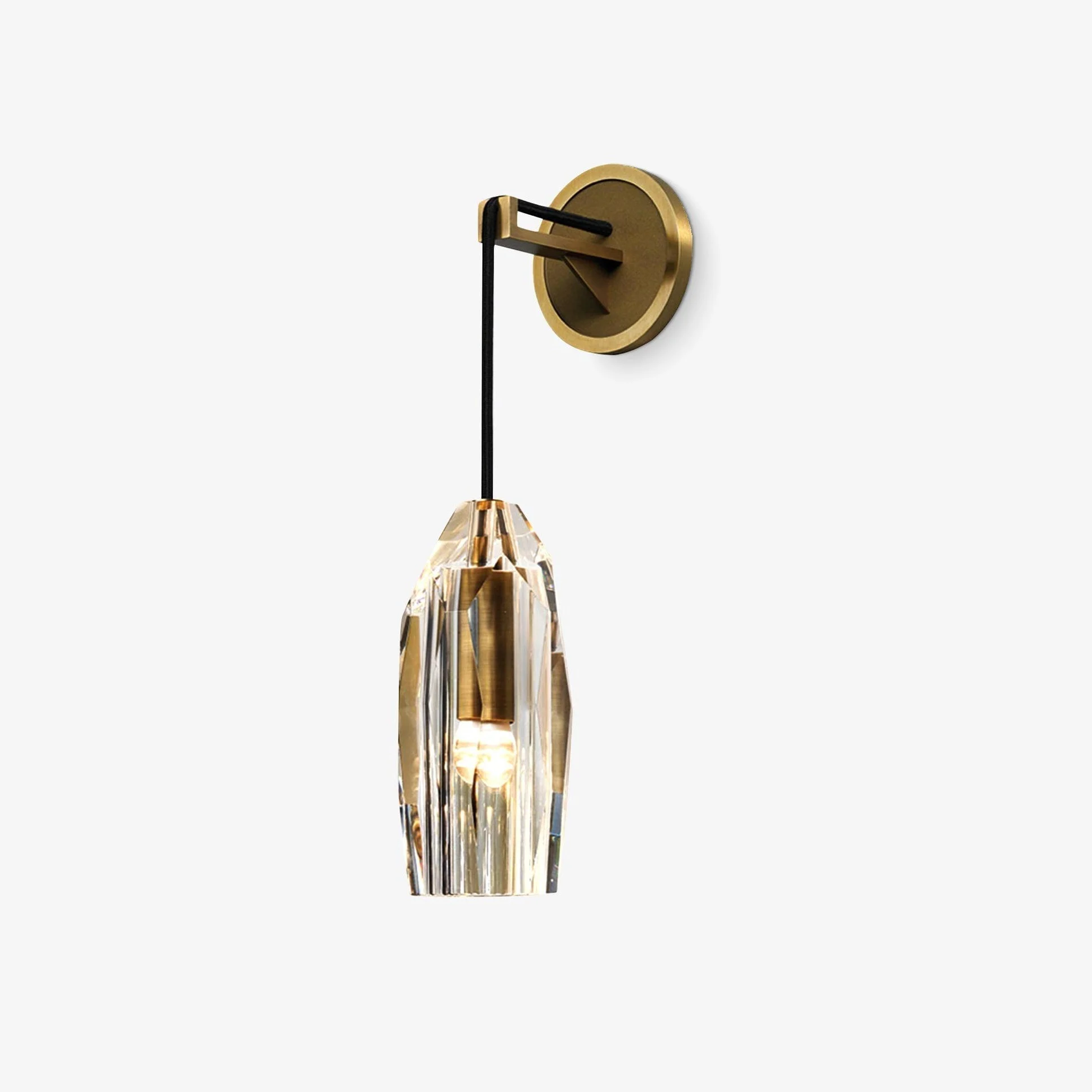 Zorinaris Aplique de pared Cristal Premium Nórdico Arte