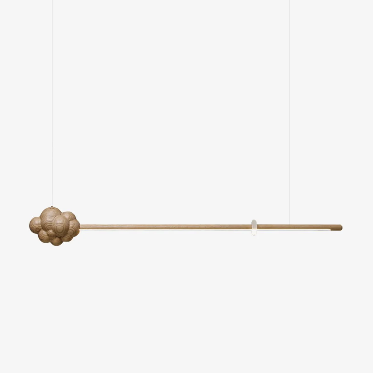 Lustra Lámpara Colgante Minimalista Madera