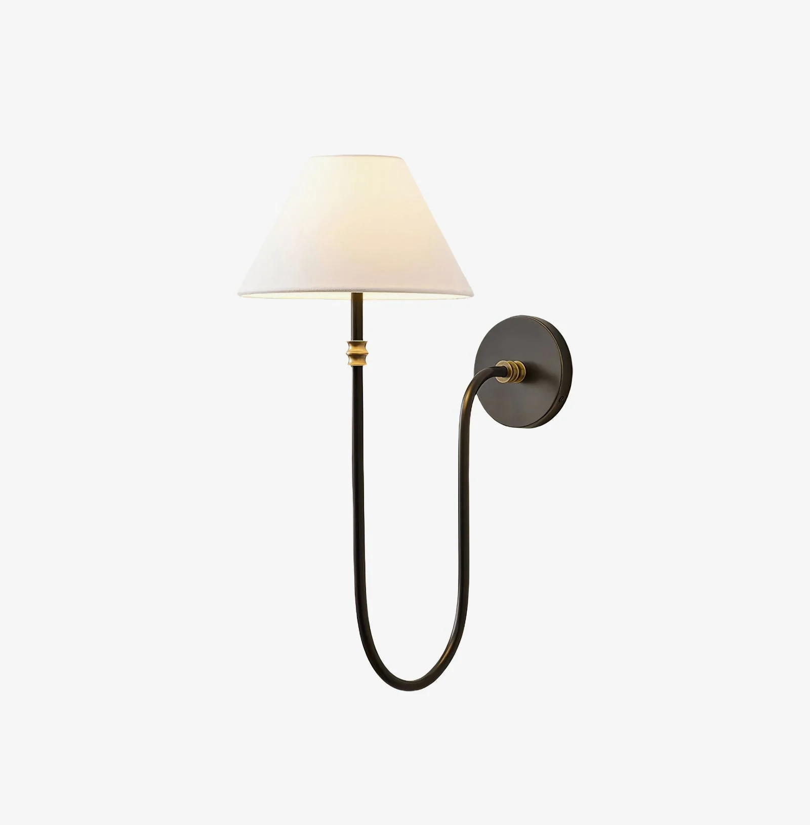 Silvery Aplique de pared Tela Vintage Industrial
