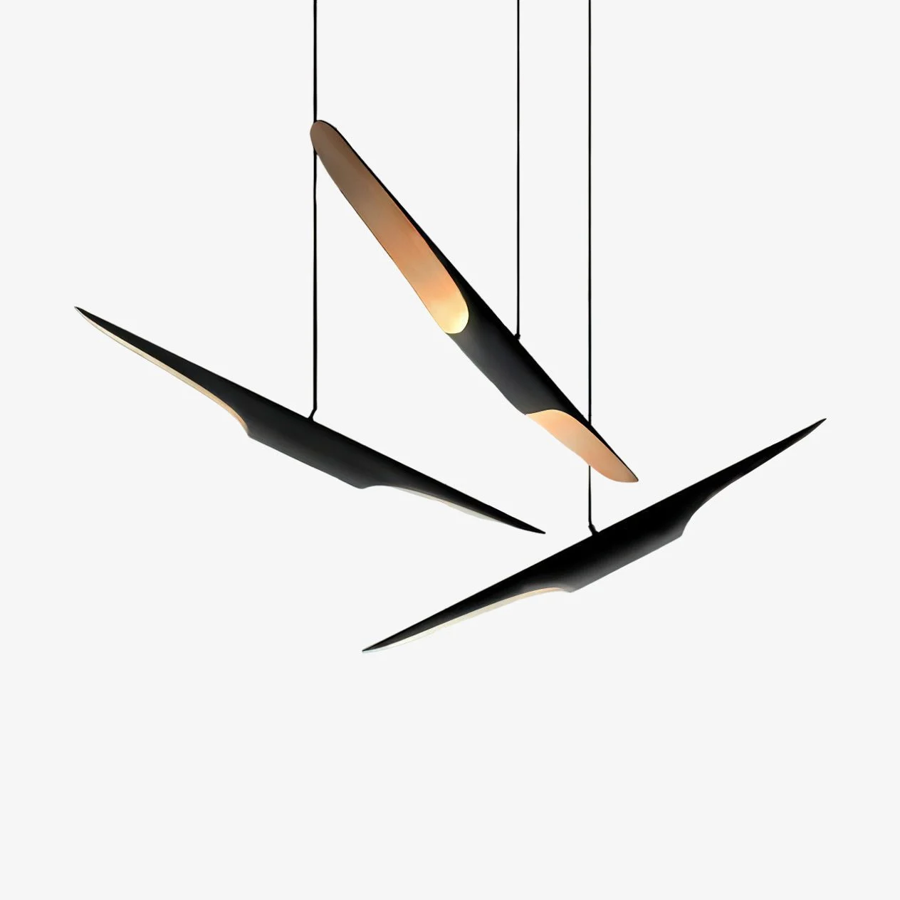 Soar Lámpara Colgante Negro Moderno