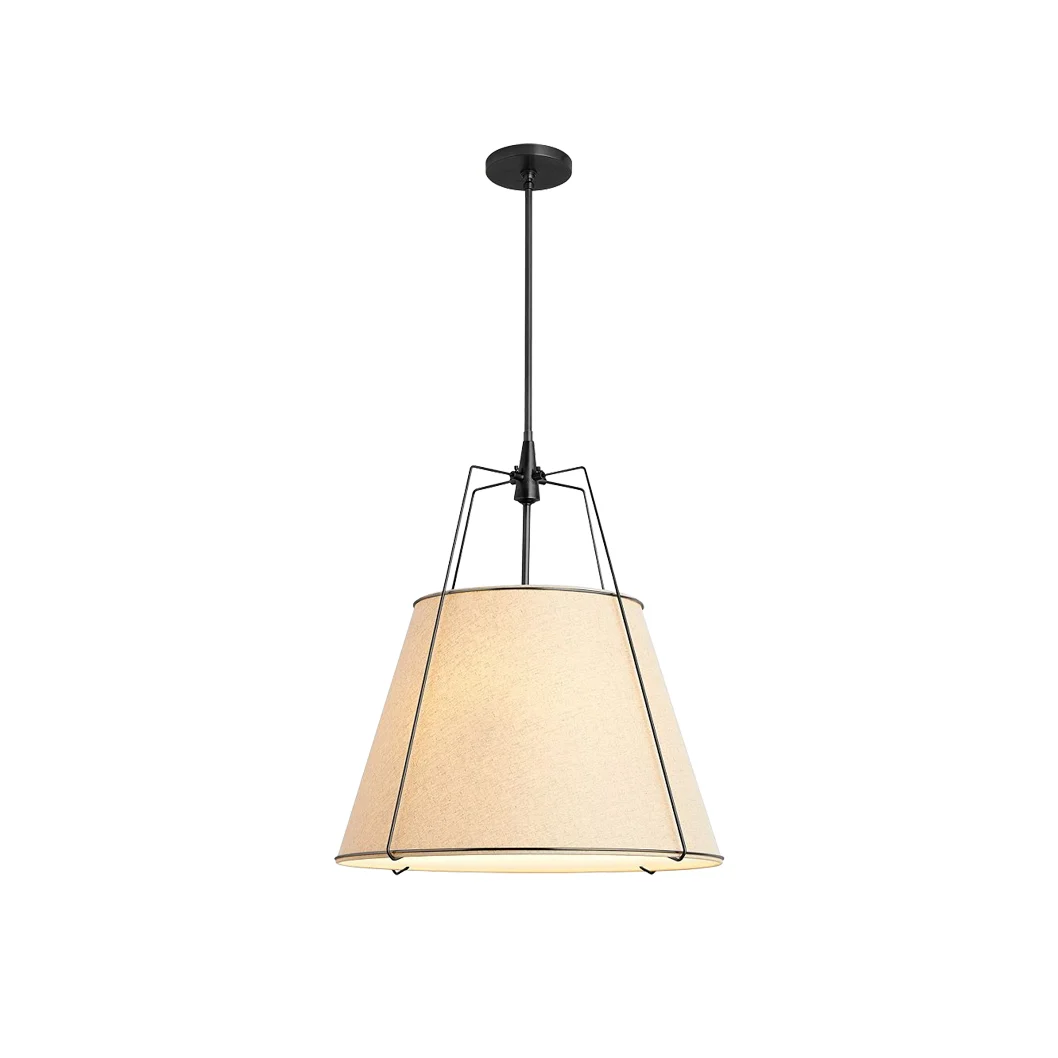 Veshaa Lámpara Colgante Tela Vintage Industrial Tambor