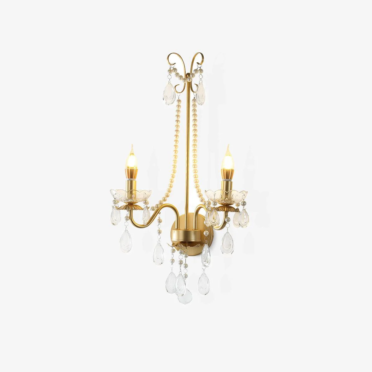 Nydoraris Aplique de pared Cristal Cadena