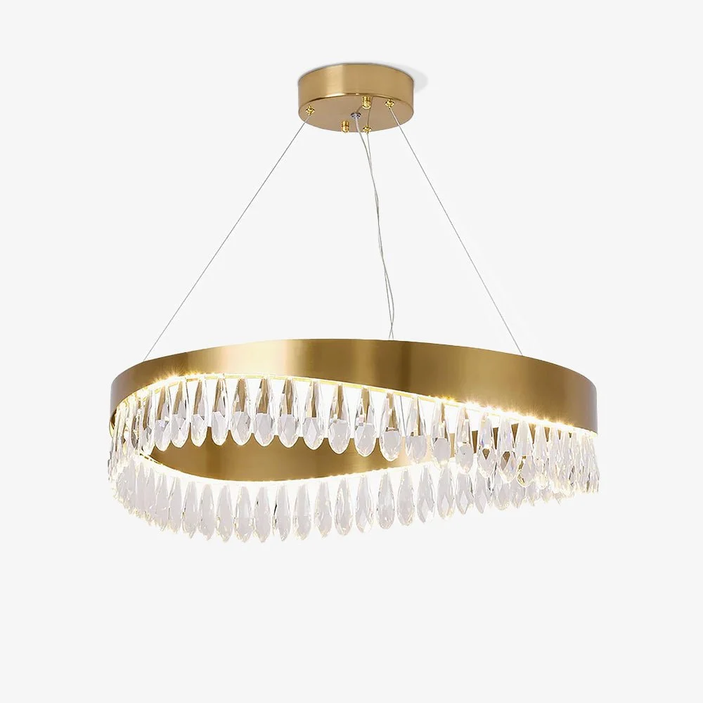 Lustra Lámparas de araña Anillo Cristal LED Pulido