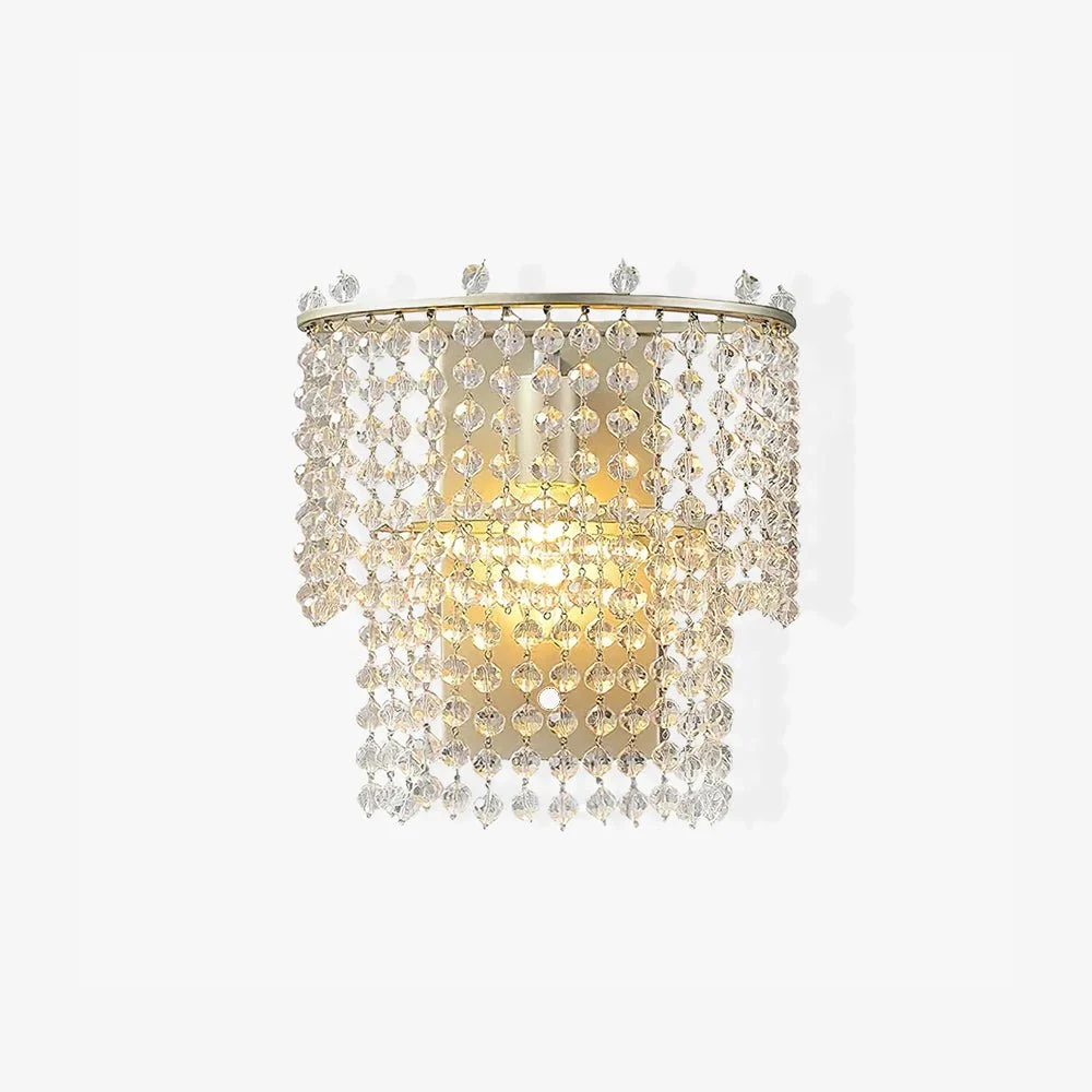 Aurora Aplique de pared Interior Oro Transparente Elegante