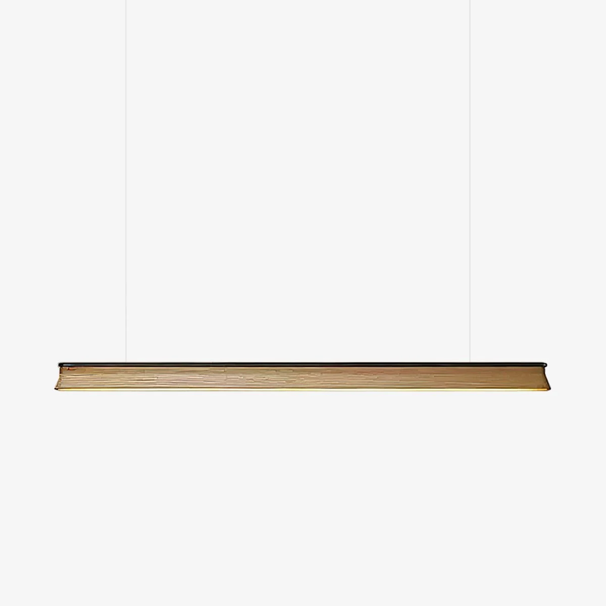 Lustra Lámpara Colgante Lineal Minimalista Madera