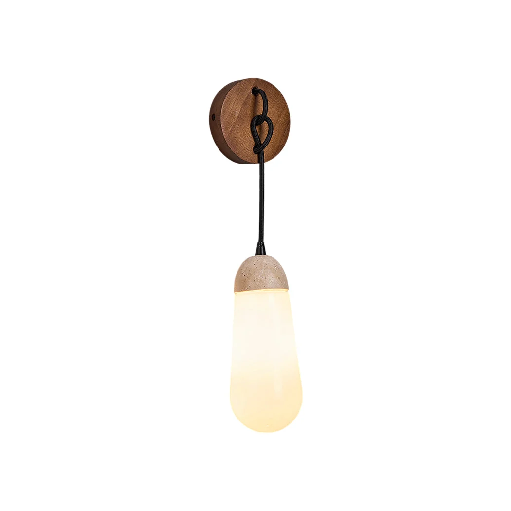 Radiant Aplique de pared Madera Travertino Moderno Minimalista