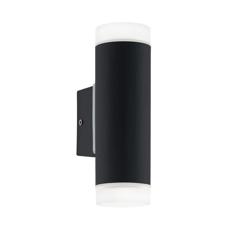 Aplique up down negro de acero, Marlies, IP44