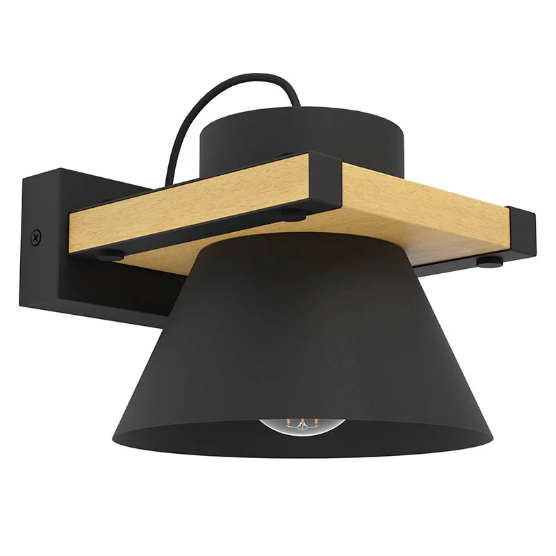 Aplique negro de madera, Juanita