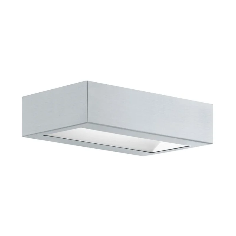 Lámpara exterior plateado de acero inoxidable, Simen, 4W, 3000K LED, IP44