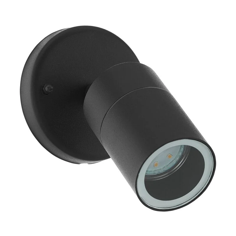 Lámpara exterior negro de acero, Jaydae, IP44