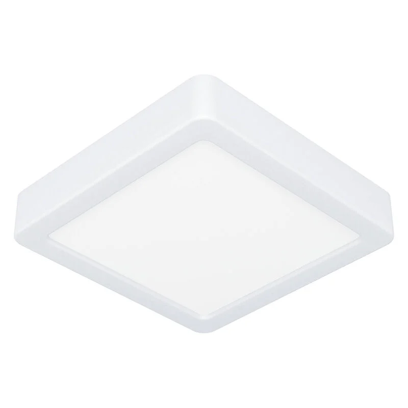 Lámpara de techo baño blanca de plástico, Geraldo, 11W, 3000K LED, IP44