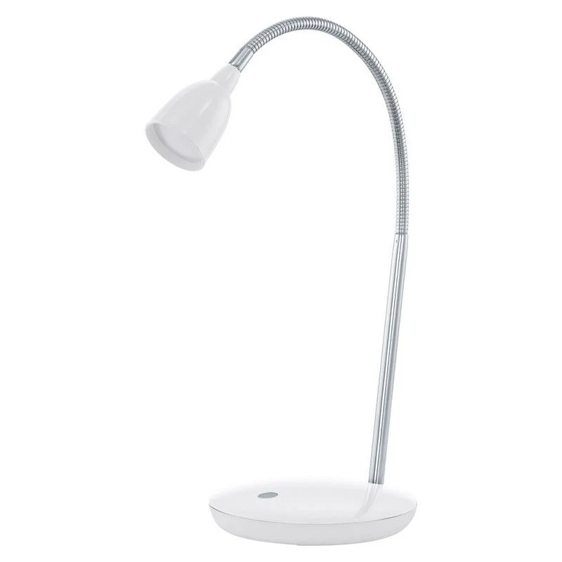 Flexo blanco de plástico, Matteo, 3W, 3000K LED, con interruptor