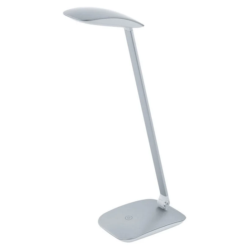Flexo plateado de plástico, Arslan, 5W, 4000K LED, con regulador táctil