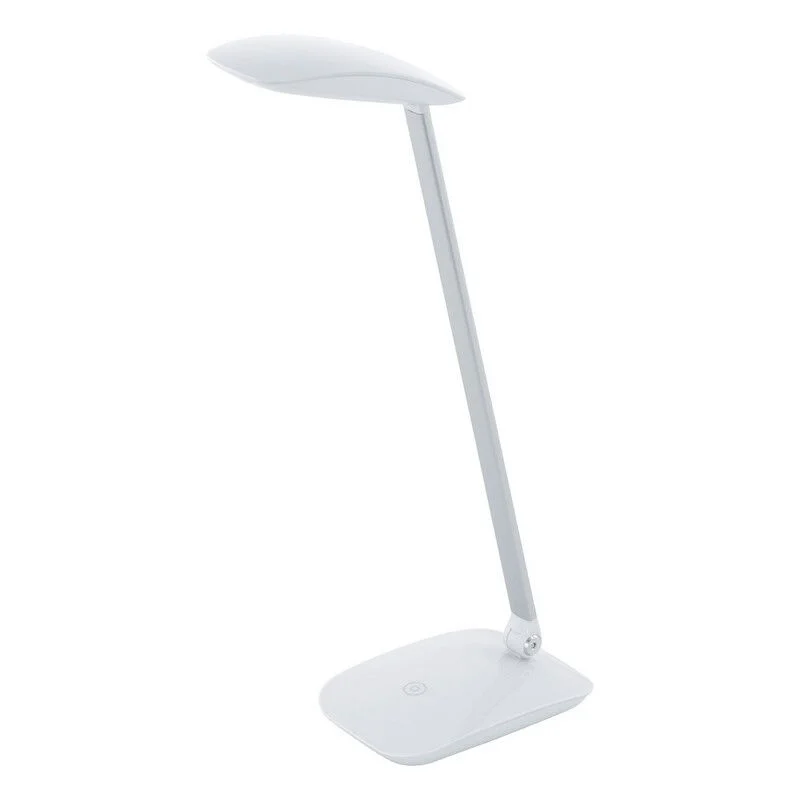 Flexo blanco de plástico, Arslan, 5W, 4000K LED, con regulador táctil