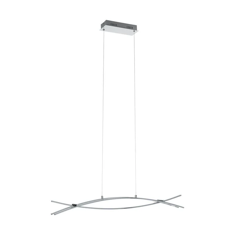 Lámpara colgante cromada de aluminio, Josua, 9W, 3000K LED