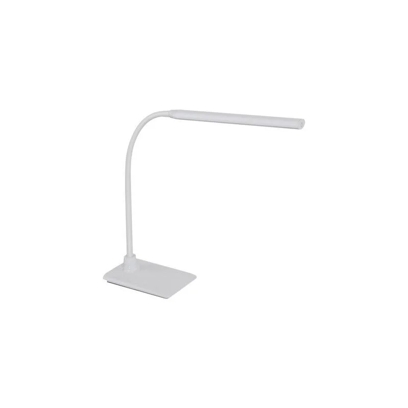 Flexo blanco de plástico, Brennan, 5W, 4000K LED, con regulador táctil