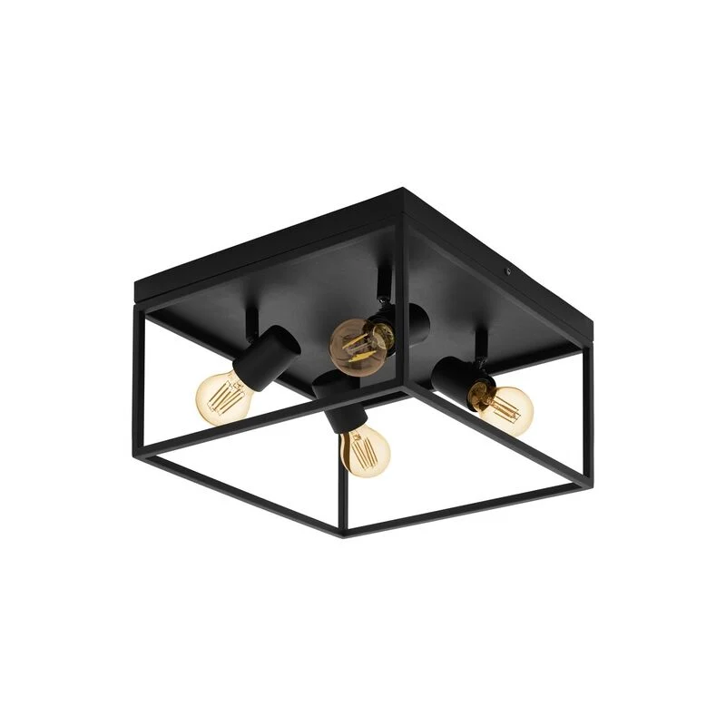 Plafón de techo negro de acero, Tyrza
