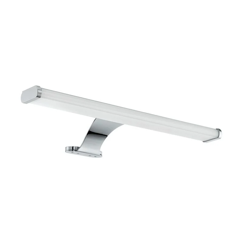 Espejo con luces cromado de acero, Yvanka, 6W, 3000K LED, IP44