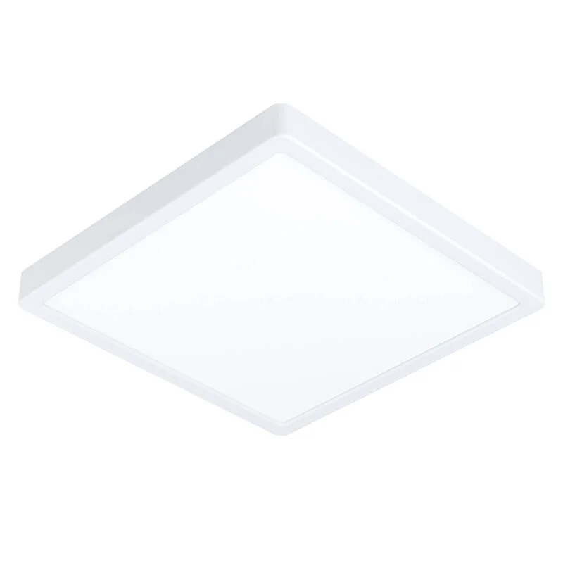 Lámpara de techo inteligente blanca de plástico, Geraldo, 19,5W, ajustable entre luz blanco cálido y frío LED, IP44