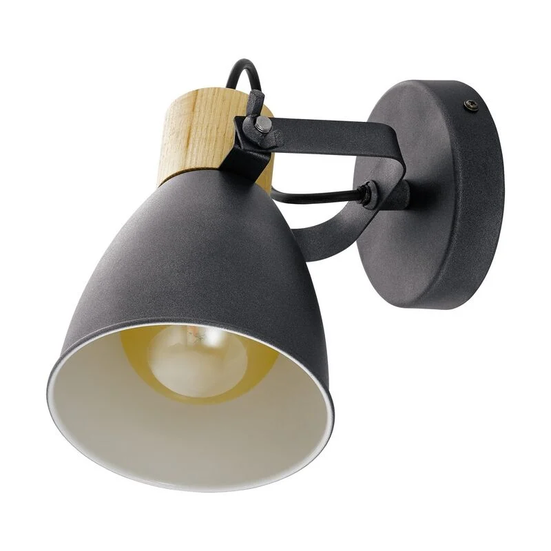 Foco de techo de madera gris, Nickey