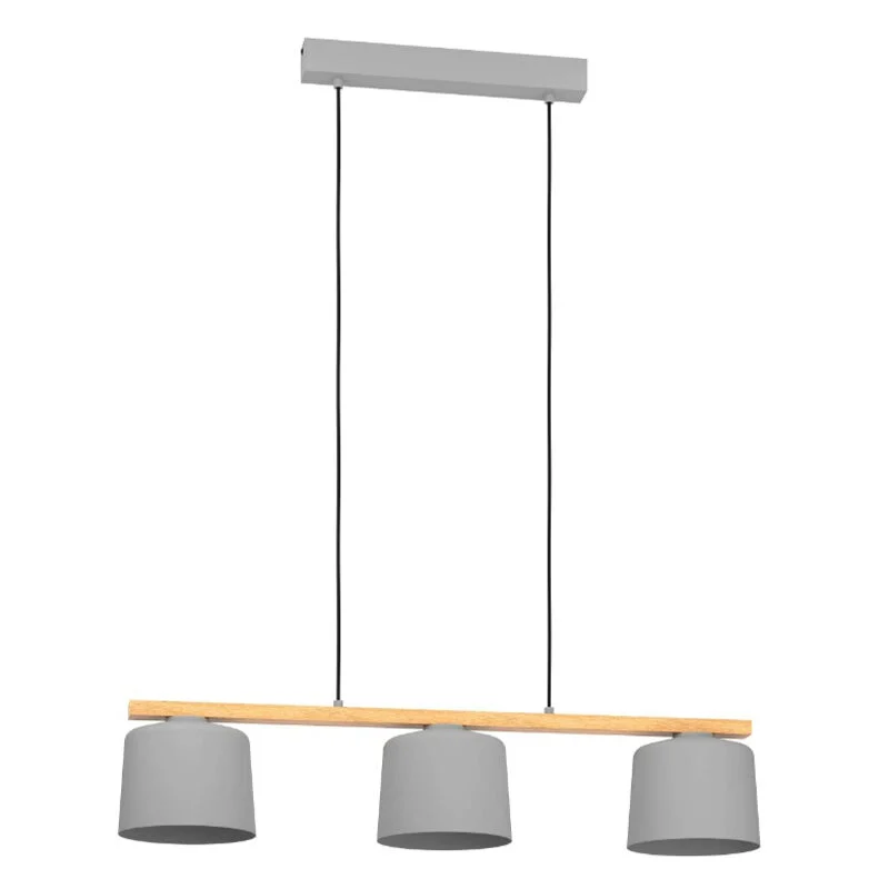 Lámpara colgante de madera gris, Jeannot