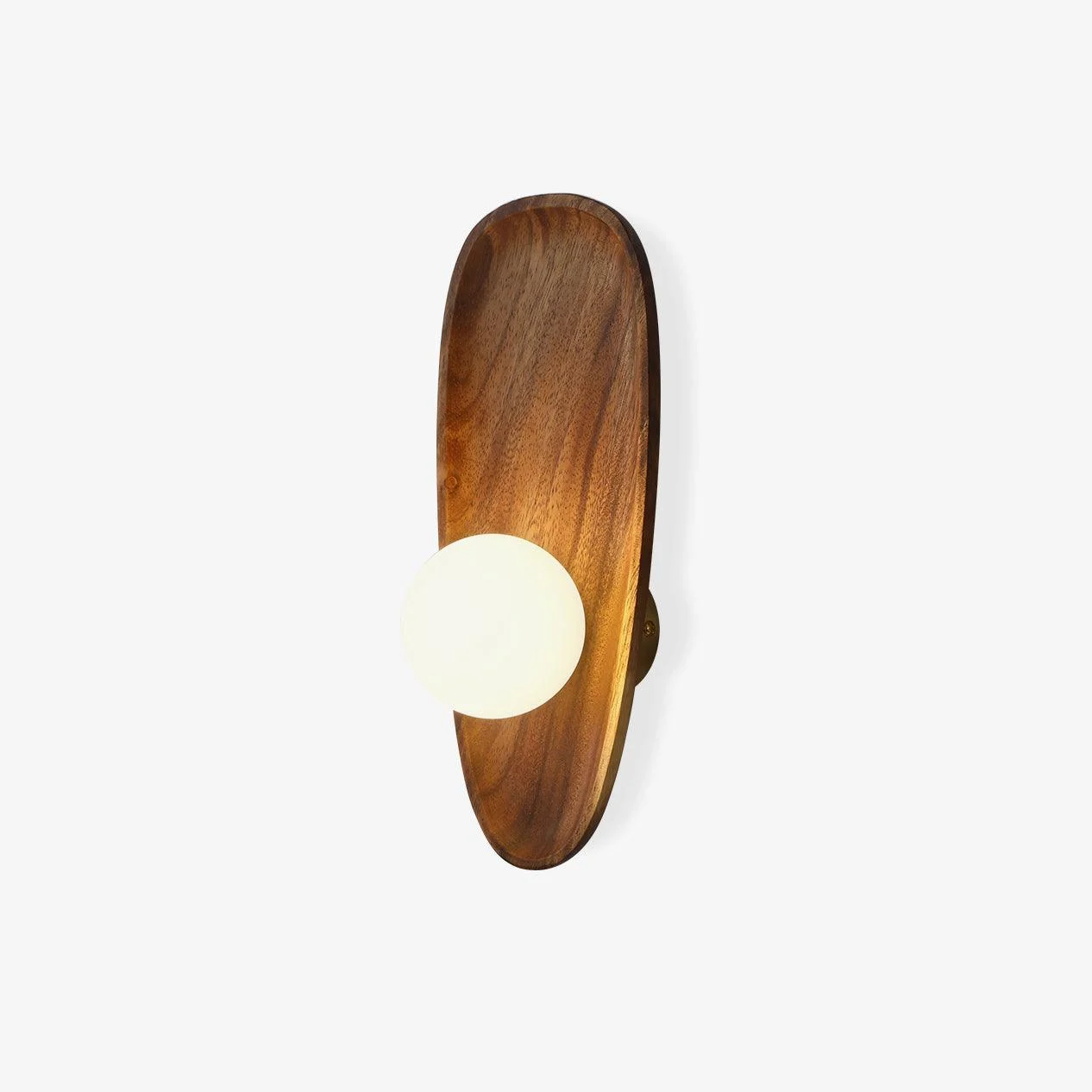 Keith Aplique de pared Madera Vidrio Moderno Minimalista