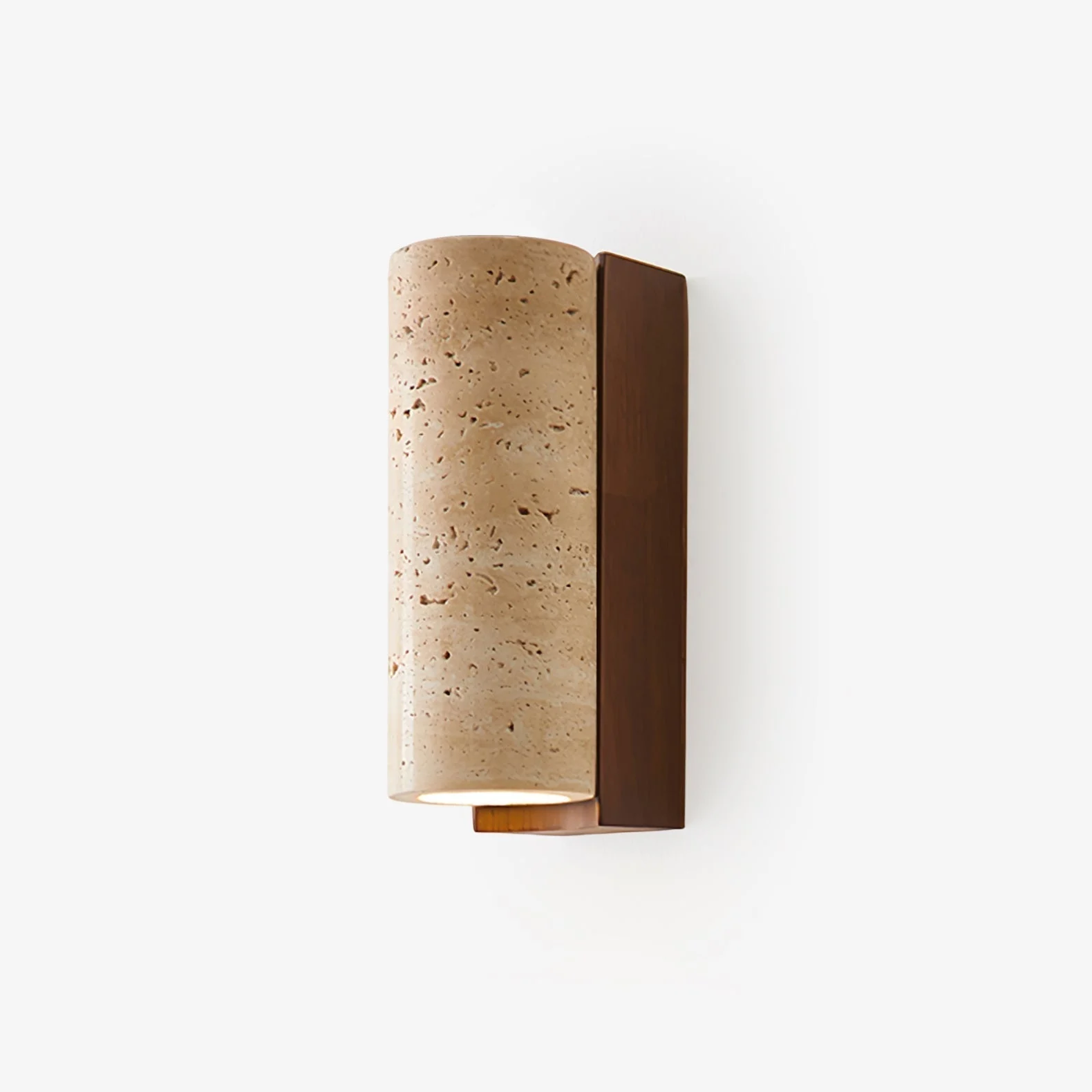 Lysandra Aplique de pared Cilíndrica Travertino Moderno