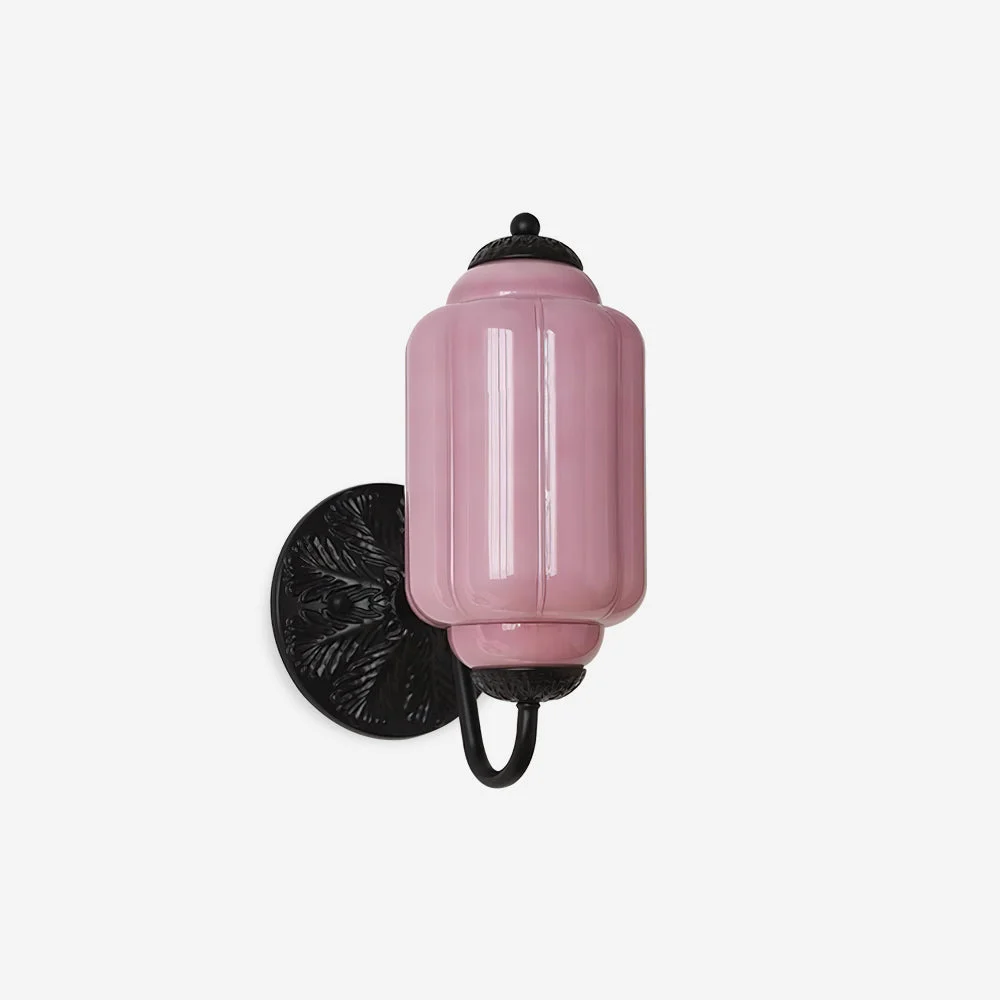 Melvane Vintage Rosa Cristal Pared Aplique