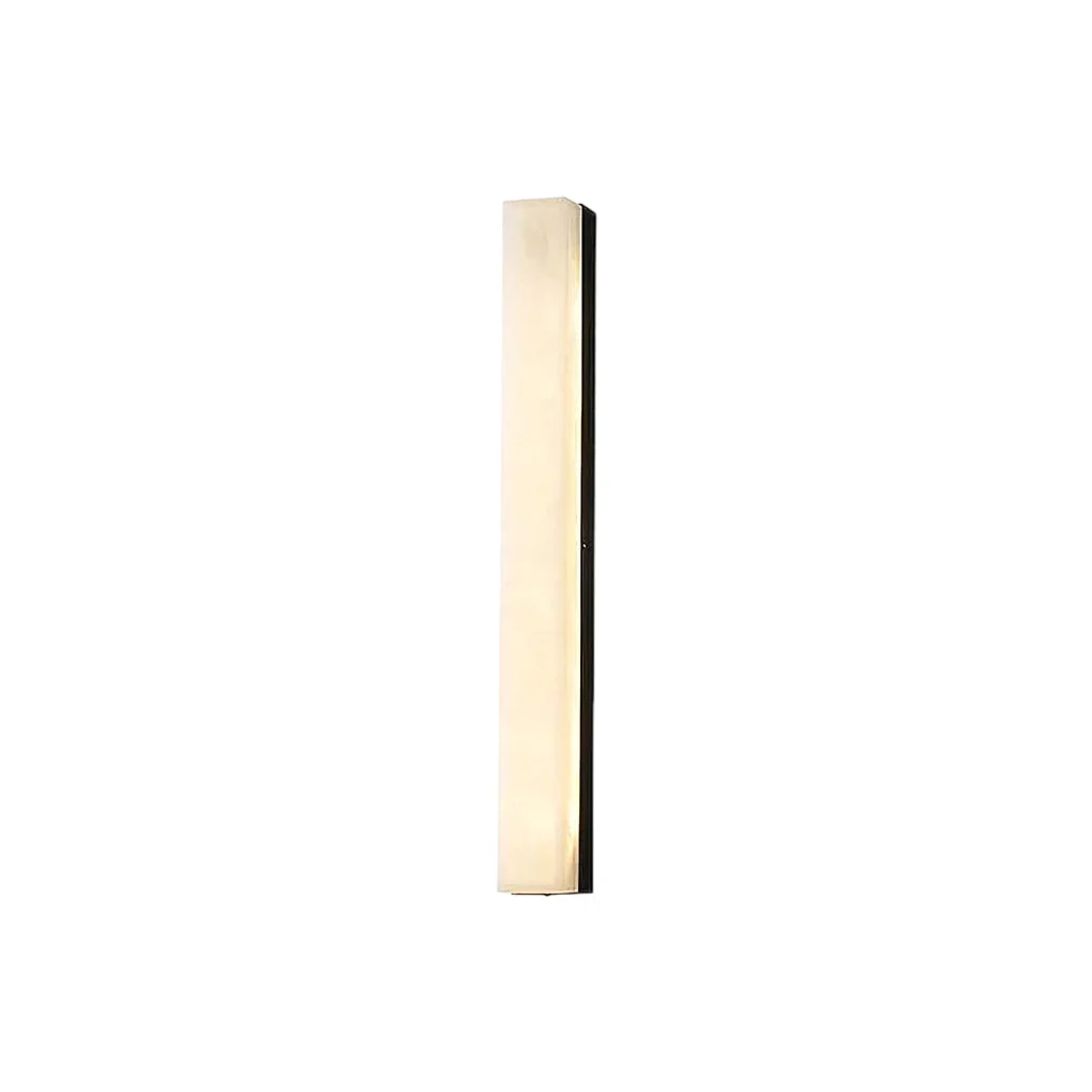Quill Aplique de pared Latón Alabastro Moderno Minimalista
