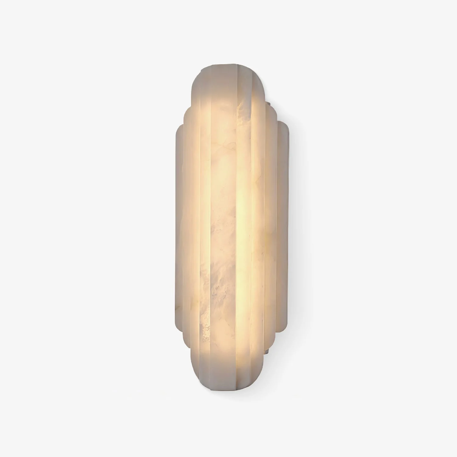 Avthaaris Aplique de pared Blanco Alabastro Art Deco