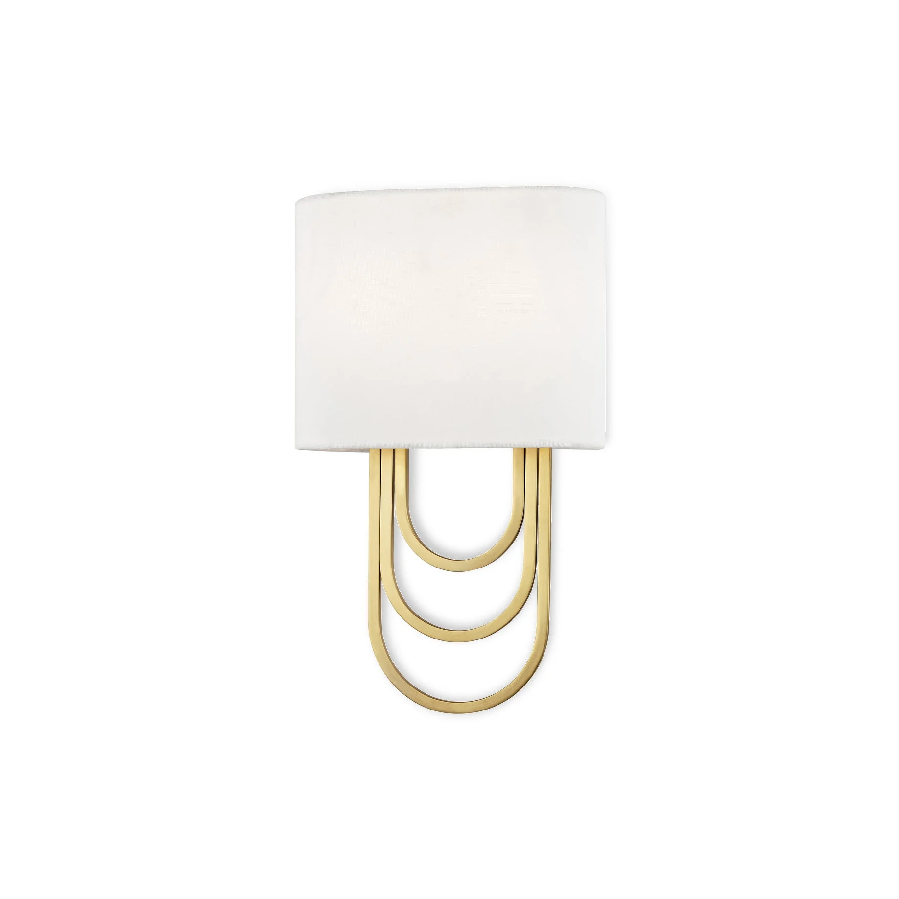 Evelaris Aplique de pared Latón Tela Moderno Minimalista