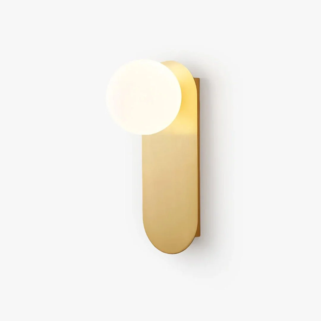 Isoren Aplique de pared Vidrio Base Plana Esfera