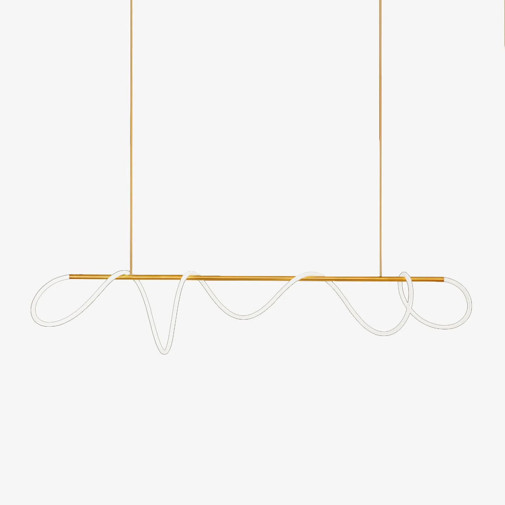 Lustra Lámpara Lámparas de araña con Curva Flexible de Silicona Moderna y Elegante