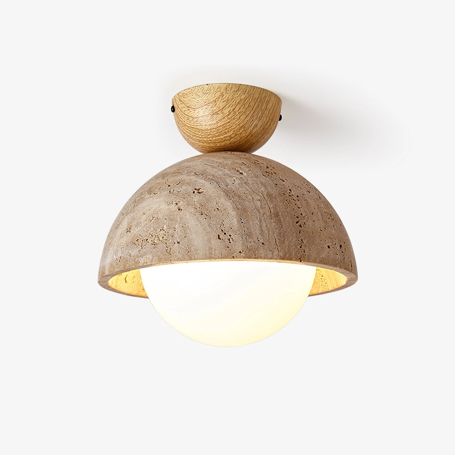 Solana Lámpara Techo Minimalista Travertino