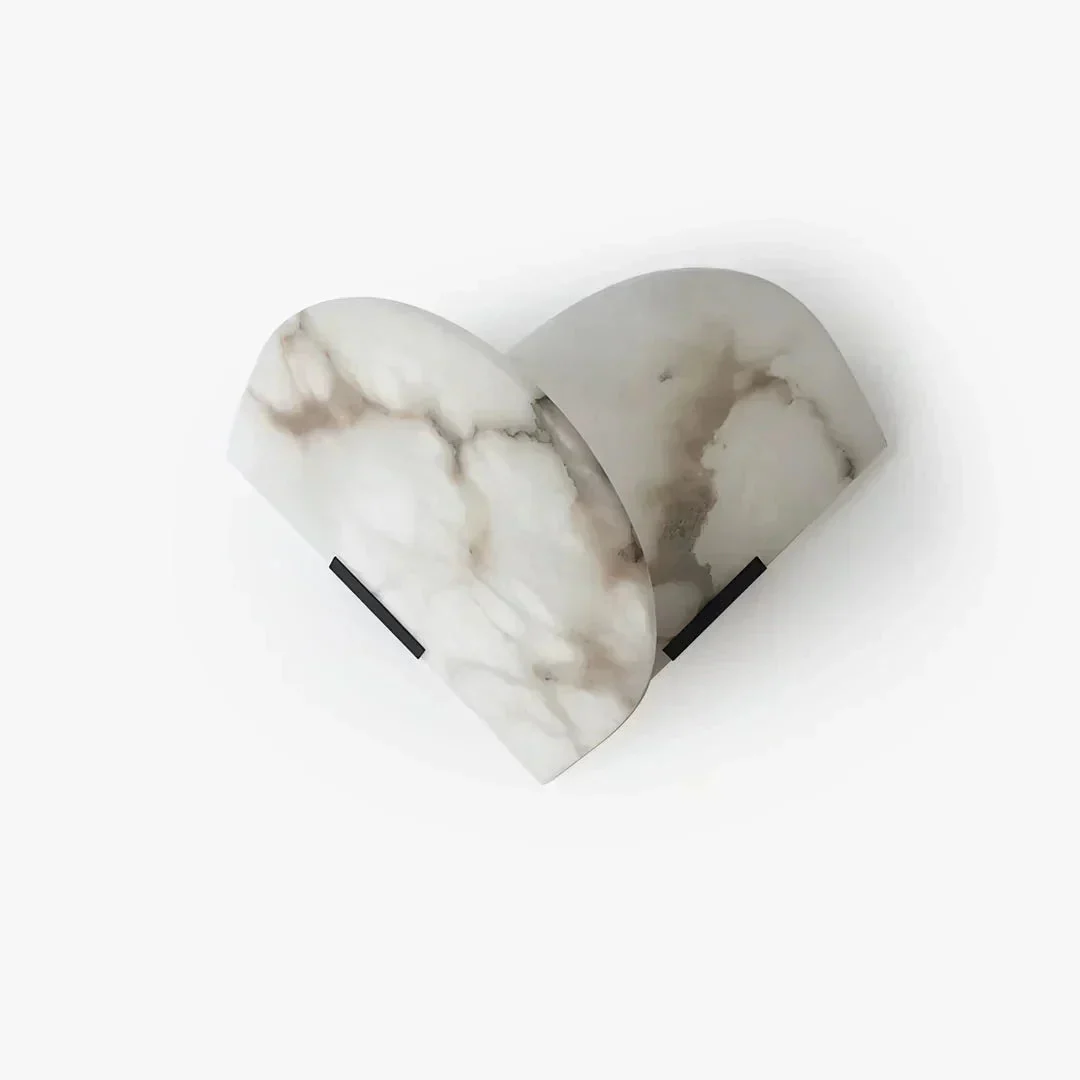 Cevelaris Aplique de pared Blanco Alabastro Romántico