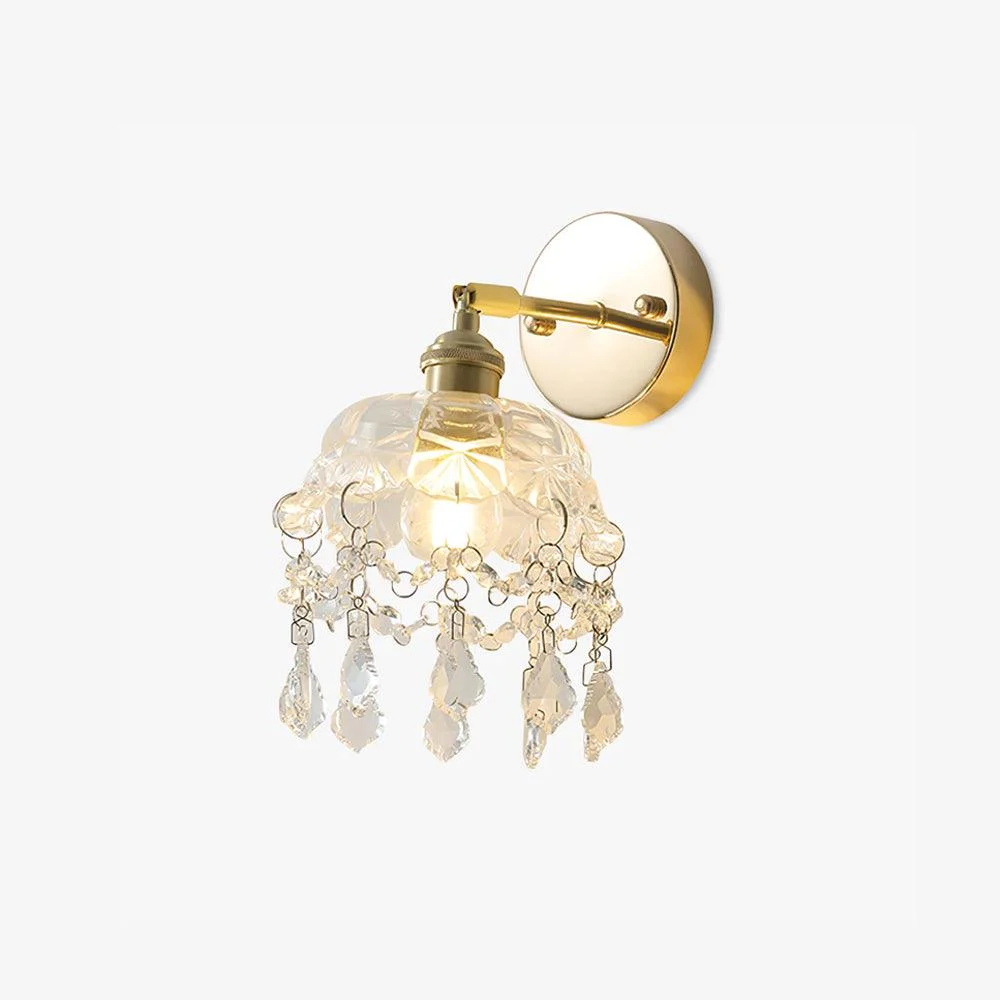 Stem Aplique de pared Cristal Lujo Francés Borla