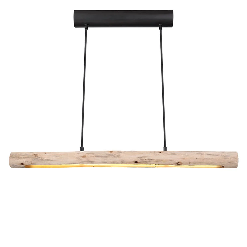 Lámpara colgante de madera marrón, Abbas, 15W, 3000K LED