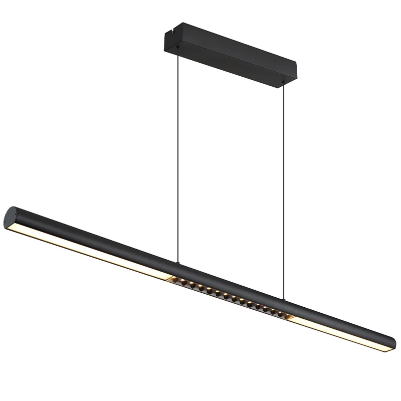 Lámpara colgante negra de metal, Jakub, 24W, 3000K LED