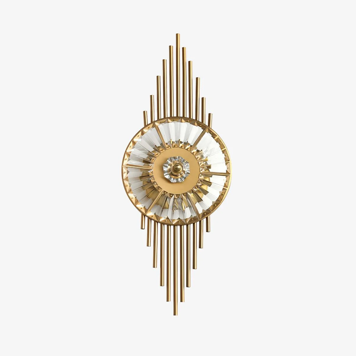 Cilirel Aplique de pared Oro Cristal Lujo Engranaje