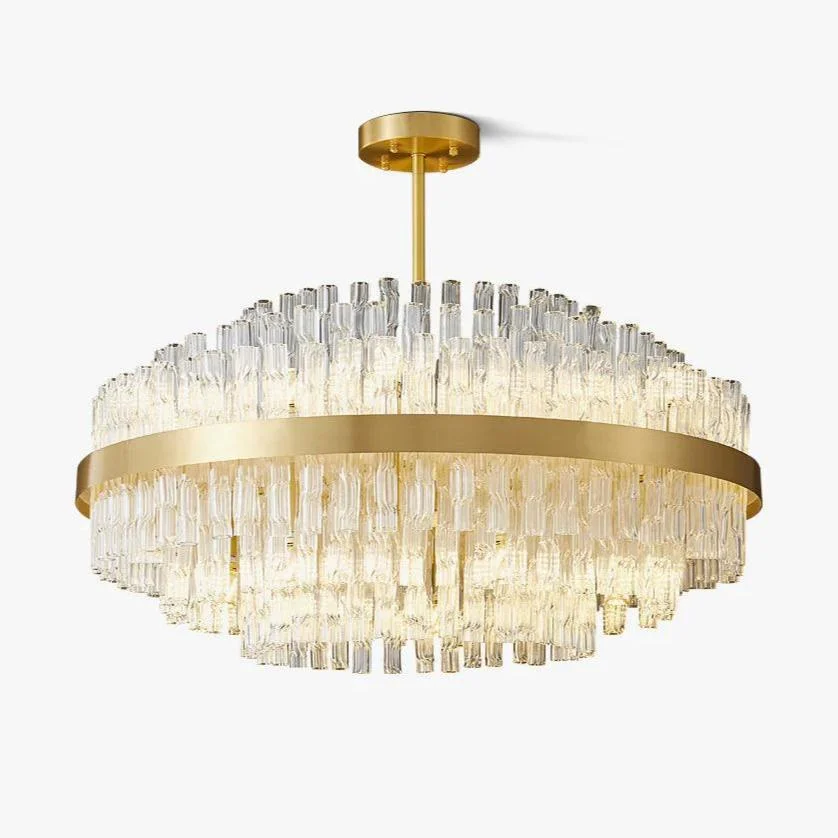 Lustra Araña De Luces Oro Limpio Vara Elegante