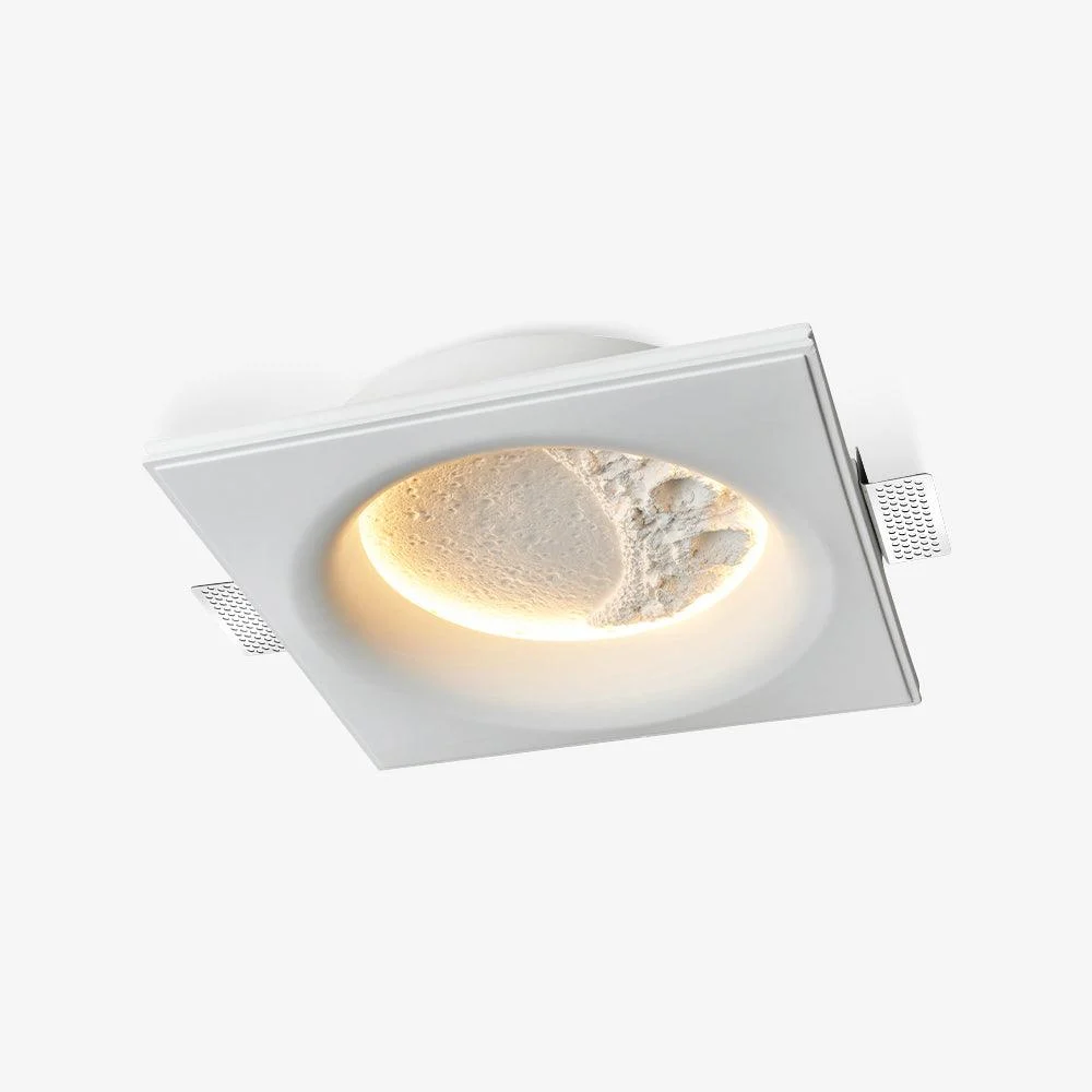 Lustra Aplique de pared Yeso Luna Texturizado Efecto